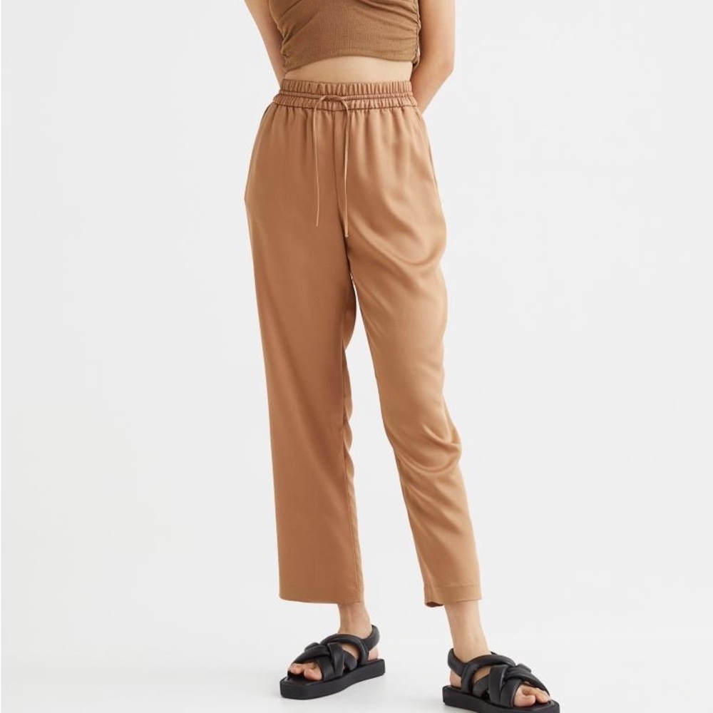 H&M Pull-on Lyocell-blend Trousers - Picture 1 of 5